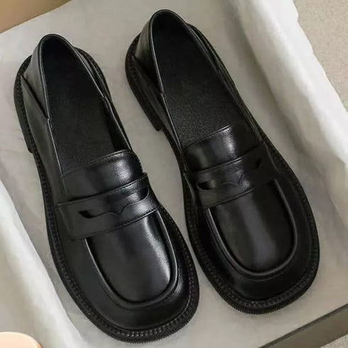 Black Patent Leather Loafers